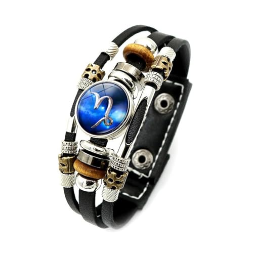 Cernomal Sternbild-Armband Zum Geburtstag – Handgefertigtes, Gewebtes, Mehrschichtiges Blaues Muster, 17,5 Cm, Verstellbarer Armreif, Horoskop-Geburtstagsgeschenk Für Mädchen, Kinder, von Cernomal