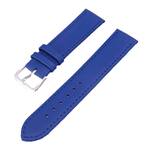 12mm-24mm-echtes Leder-Armband weiche Thin-Uhrenarmband Männer Lederband Uhren Zubehör Blau, 12mm von Cerobit