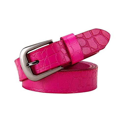 Cerobit 90-115cm Echtes Leder Frauen Gürtel Pin Buckle Second Layer Rindsleder Krokodil Muster Frau Taillenbund, Rosa, 90cm Cerobit 90-115cm Echtes Leder Frauen Gürtel Pin Buckle Second Layer Rindsleder Krokodil Muster Frau Taillenbund, Rosa, 90cm von Cerobit