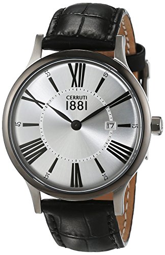 Cerruti 1881 Herren-Armbanduhr SIENA Analog Quarz Leder CRA099W212C von Cerruti