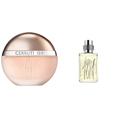 Cerruti 1881 Femme, Eau de Toilette, Spray, 100 ml (1er Pack) & 1881, für Ihn, Eau de Toilette, Spray, 50 ml, Aftershave; Kultduft von einem zugelassenen Fachhändler von Cerruti