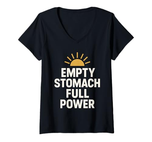 Damen Fasting OMAD Squad Intermittierender Humor Fast Feast Repeat T-Shirt mit V-Ausschnitt Damen Fasting OMAD Squad Intermittierender Humor Fast Feast Repeat T-Shirt mit V-Ausschnitt von Certified Faster CFunny Fasting Gift