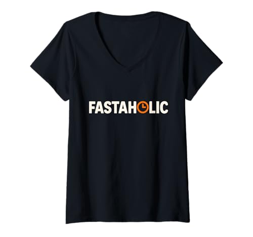 Damen Fasting OMAD Squad Intermittierender Humor Fast Feast Repeat T-Shirt mit V-Ausschnitt Damen Fasting OMAD Squad Intermittierender Humor Fast Feast Repeat T-Shirt mit V-Ausschnitt von Certified Faster CFunny Fasting Gift