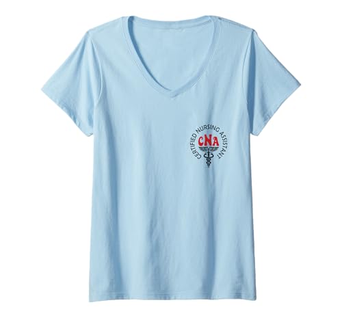 Damen Zertifizierte Krankenschwesterassistentin Zertifizierte Pflegeassistentin CNA T-Shirt mit V-Ausschnitt Damen Zertifizierte Krankenschwesterassistentin Zertifizierte Pflegeassistentin CNA T-Shirt mit V-Ausschnitt von Certified Nurse Assistant Appreciation Apparel