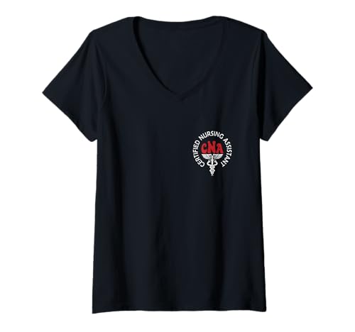 Damen Zertifizierte Krankenschwesterassistentin Zertifizierte Pflegeassistentin CNA T-Shirt mit V-Ausschnitt Damen Zertifizierte Krankenschwesterassistentin Zertifizierte Pflegeassistentin CNA T-Shirt mit V-Ausschnitt von Certified Nurse Assistant Appreciation Apparel