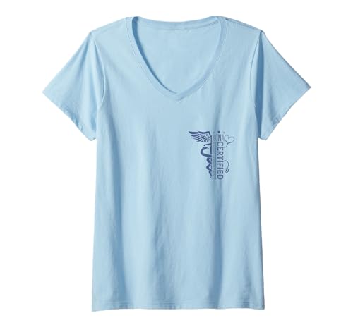 Damen Zertifizierte Pflegeassistentin Krankenschwesterassistentin Krankenschwesterassistentin CNA T-Shirt mit V-Ausschnitt Damen Zertifizierte Pflegeassistentin Krankenschwesterassistentin Krankenschwesterassistentin CNA T-Shirt mit V-Ausschnitt von Certified Nurse Assistant Appreciation CNA Apparel