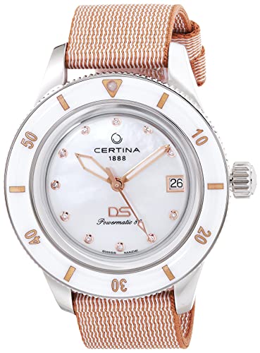 Certina Damen-Automatikuhr DS PH200M Beige/Weiß C036.207.18.106.00 von Certina