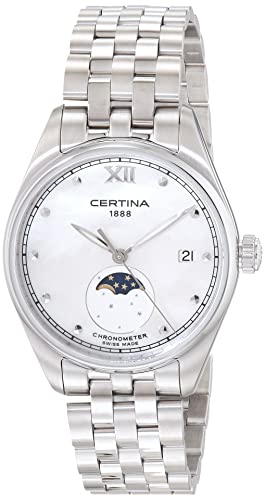 Certina Damenuhr DS-8 Mondphase Stahl/Perlmutt C033.257.11.118.00 von Certina