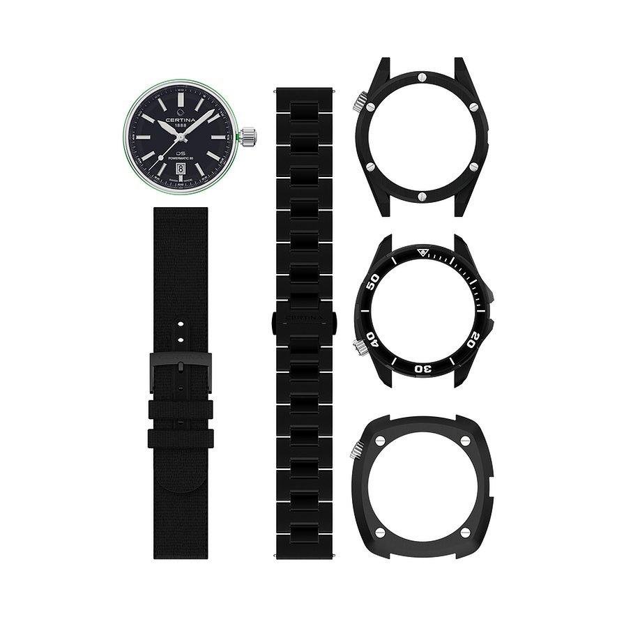 Certina Uhren-Kit DS Plus Kit Full Black C0414073905100 von Certina