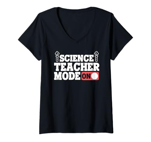 Damen Mode professeur Sciences activé Humour en classe T-Shirt mit V-Ausschnitt Damen Mode professeur Sciences activé Humour en classe T-Shirt mit V-Ausschnitt von Cerveaux Chimie Plaisir Enseignants