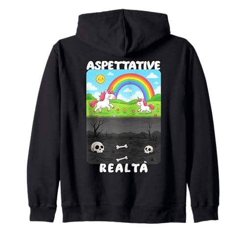 Aspettative vs Realtà, quando Tutto va a finire Male v1 IT Kapuzenjacke Aspettative vs Realtà, quando Tutto va a finire Male v1 IT Kapuzenjacke von Cervelli in fuga - Italiani all'estero