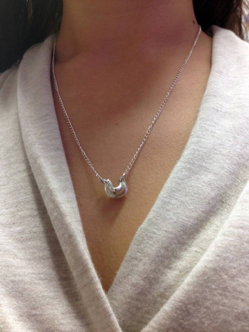 Glückskeks Halskette, Sterling Silber von CervelliDesigns