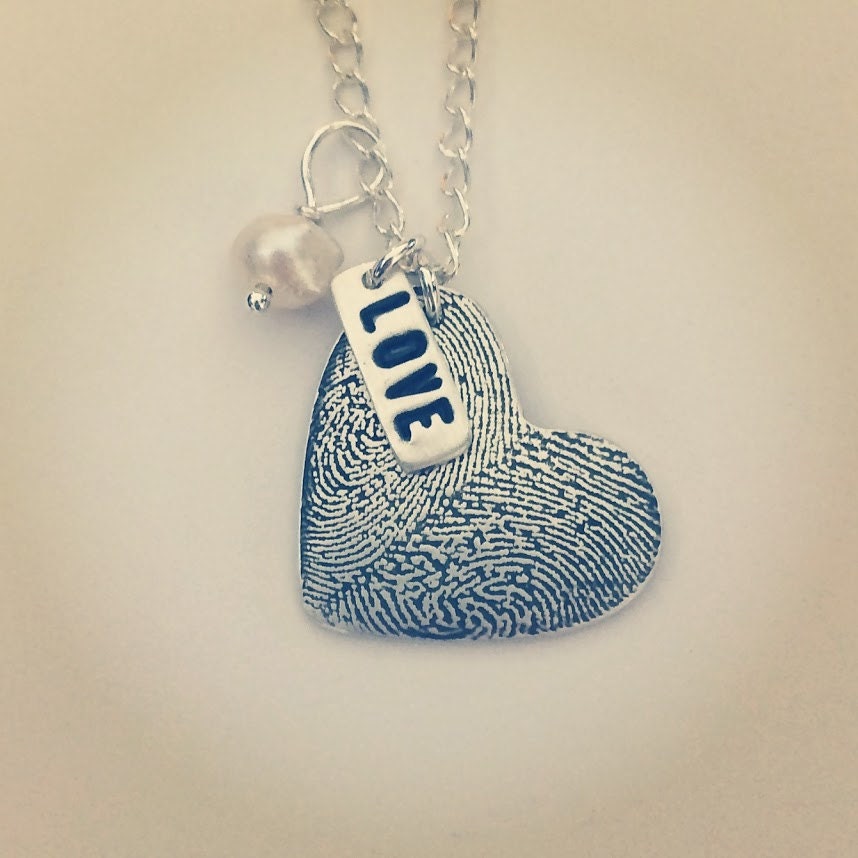 Small - Double Fingerprint Halskette Small - Double Fingerprint Halskette von CervelliDesigns