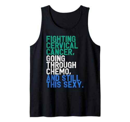 Herren Lustiger Cervical Cancer Fighter Chemo Patient Inspirational Tank Top Herren Lustiger Cervical Cancer Fighter Chemo Patient Inspirational Tank Top von Cervical Cancer Awareness Designs