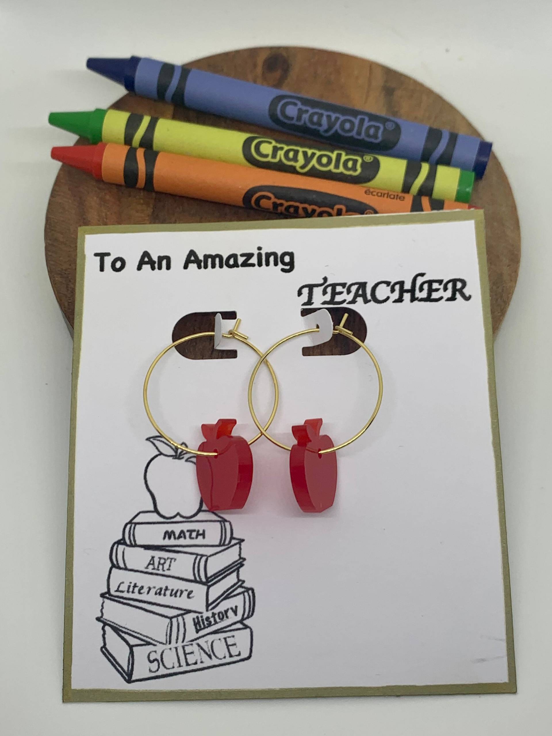 Apfel Creolen von CerysRoseJewellery