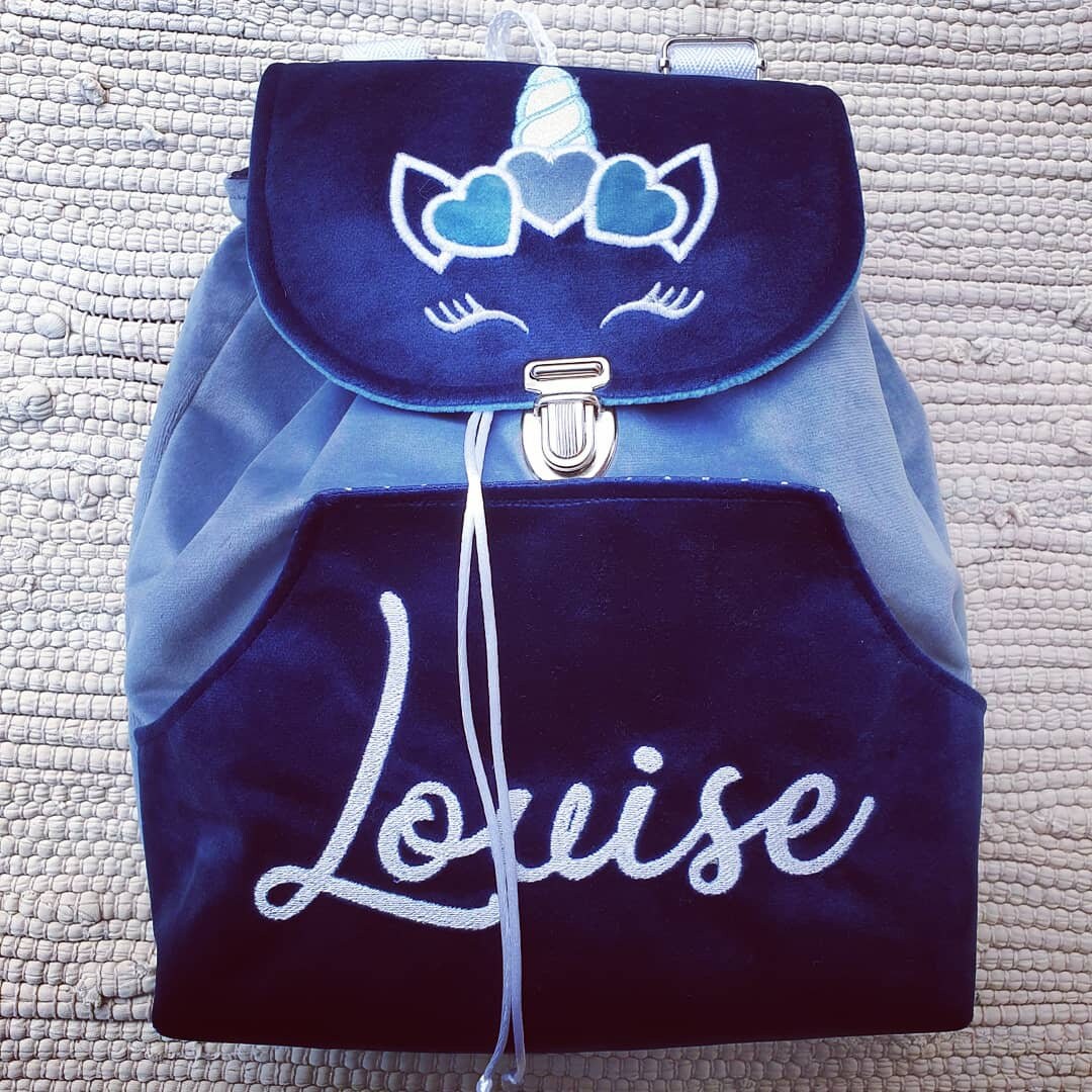 Einhorn-Rucksack Für Bestickte Und Anpassbare Kinder von CestAdorable