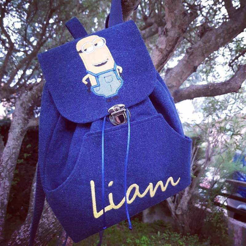 Minion Rucksack Für Kinder Bestickt Und Anpassbar von CestAdorable