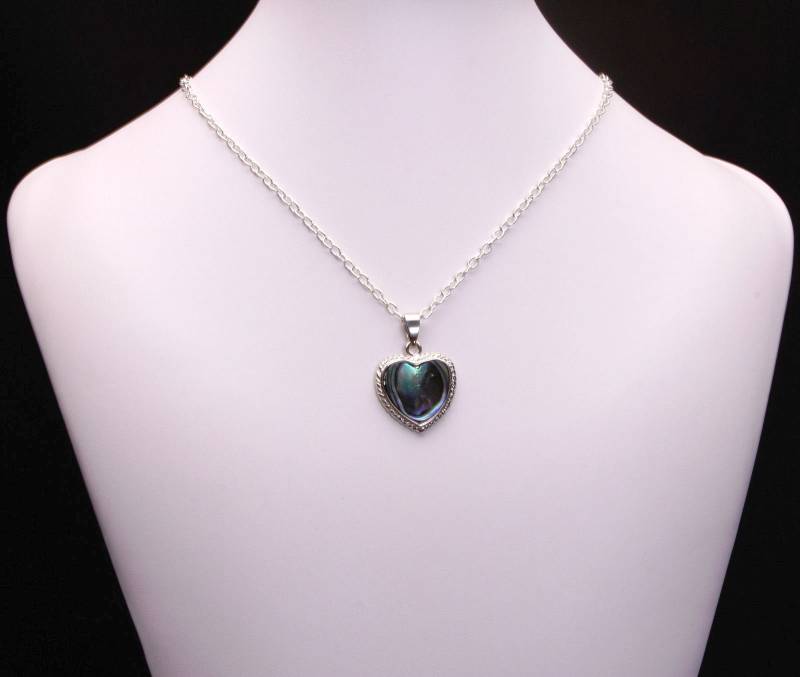 Abalone Perle Herz Anhänger Halskette Abalone Perle Herz Anhänger Halskette von CestBelleByMimi