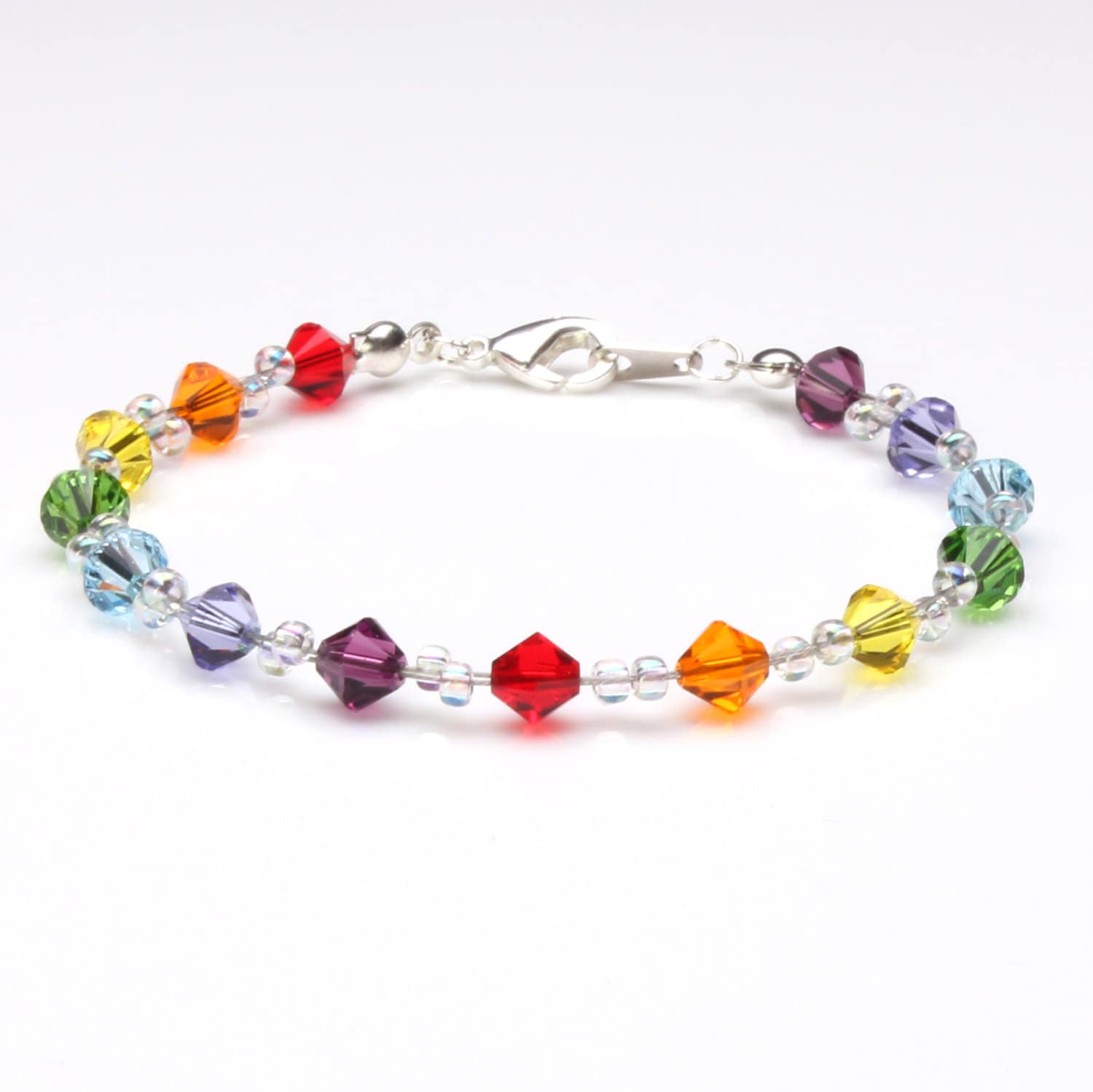 Crystal Chakra/stolz/Regenbogen Twisted Armband Crystal Chakra/stolz/Regenbogen Twisted Armband von CestBelleByMimi