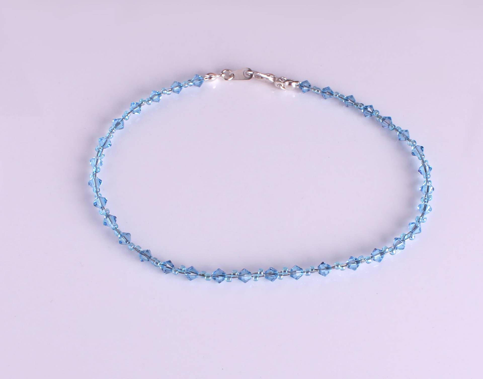Kristall Aquablau Und Aquamarin Seedbead Armband Kristall Aquablau Und Aquamarin Seedbead Armband von CestBelleByMimi