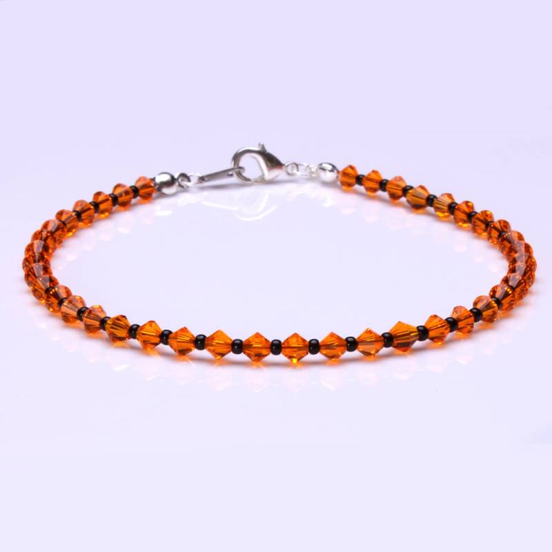 Oranges Und Schwarzes Perlen Armband Oranges Und Schwarzes Perlen Armband von CestBelleByMimi