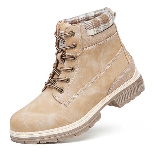 Cestfini Winterschuhe Damen Boots Warm Gefütterte Wanderstiefel Wasserdicht Trekking-Schuhe Outdoor Wanderschuhe Winterboots Schneestiefel RTW19-G-DE-LIGHTBROWN-37 von Cestfini
