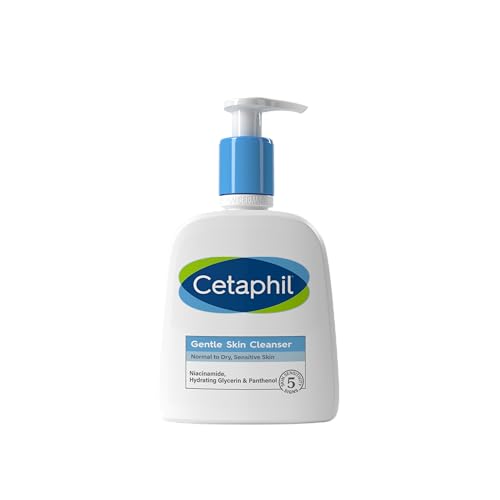 Cetaphil Gentle Skin Cleanser 236ml, seifenfreie Körper- & Gesichtswäsche für Frauen & Männer, spendet Feuchtigkeit mit Niacinamid, vegan freundlich von Cetaphil