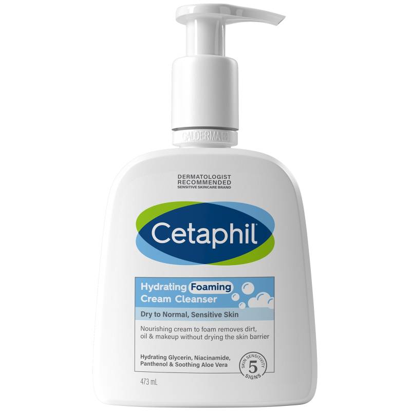 Cetaphil Feuchtigkeitsspendende Schäumende Cremereinigung-Waschlotion 473 ml von Cetaphil