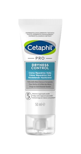 Cetaphil PRO Dryness Control, Handcreme für Nacht, täglicher Schutz für empfindliche und gereizte Haut, Format 50 ml (1er Pack) von Cetaphil