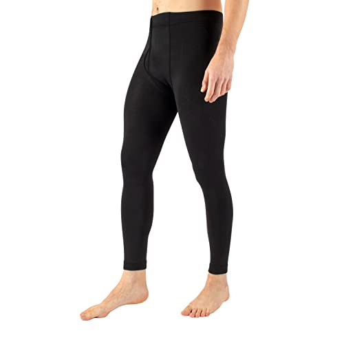 Cette Pack 1/2 Paare – Thermische Blickdichte Leggings Man, Fleece-Strumpfte, Hose mit Innenfleece | 300 DEN | Schwarz | M/L, XL, XXL (XXL, Schwarz) von Cette