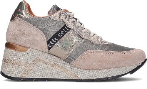 Cetti C-1149 Nature Damen-Sneaker, Wildleder Mesh Dessert, 38 EU von Cetti