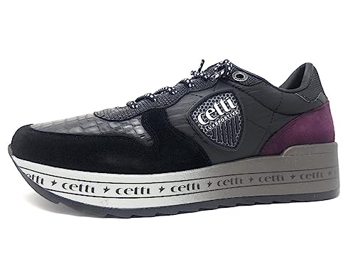 Cetti Damenschuhe Sneaker Low Schwarz Freizeit, Schuhgröße:40 EU von Cetti