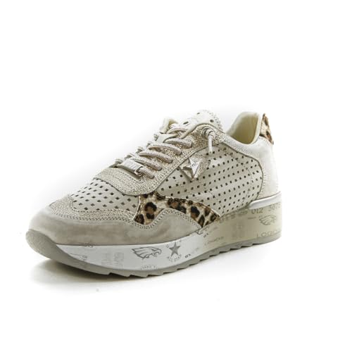Cetti GEMÜTLICH Y ELEGANT ESPORTLICH Damen 848 Glattleder PERFORADA Ivory Talla 37 von Cetti