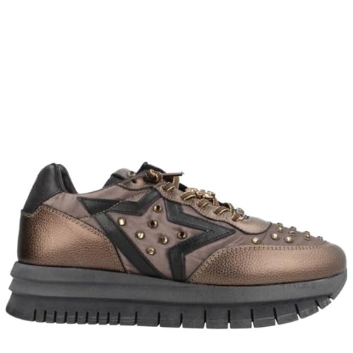 Cetti GEMÜTLICH Y Elegante Zapatilla Damen 1391 Glattleder Metal-MESH Oxid Talla Numeric_39 von Cetti