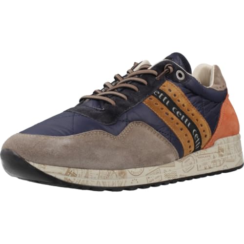 Cetti GEMÜTLICH Y Elegante Zapatilla Mann 1308 NAYLON Navy Y PEIL Taupe Talla Numeric_42 von Cetti