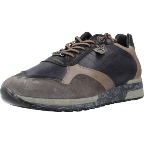 Cetti GEMÜTLICH Y Elegante Zapatillas Mann 848-XL Glattleder BLAU-BRAUN Talla Numeric_41 von Cetti