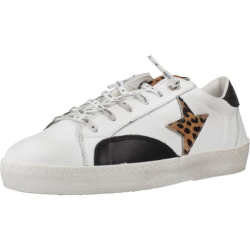 Cetti GEMÜTLICH Y MODERNA ZAPATILLA DAMEN 1342 UDED Glattleder WEISS-SCHWARZ talla numeric_40 von Cetti