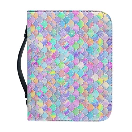 Ceudet Bibeletui für Mädchen, niedliches Bibeletui, Bibeltasche, Bibelhalter, Bunte Meerjungfrauenschuppe 02, xl Ceudet Bibeletui für Mädchen, niedliches Bibeletui, Bibeltasche, Bibelhalter, Bunte Meerjungfrauenschuppe 02, xl von Ceudet