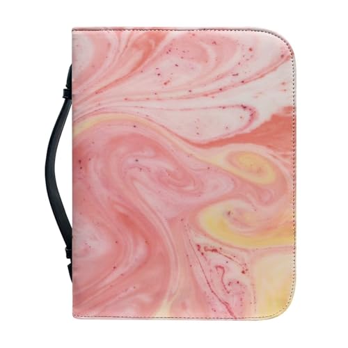 Ceudet Bibelhülle aus Leder, Schneeszene, Bibeltasche für Damen, Herren, Bibelhüllen für Damen, PU-Leder, Bibelhülle mit Reißverschluss, große Bibel-Tragetasche, passend für Bibelhalter, Tasche für von Ceudet