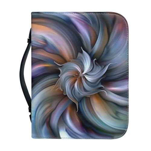 Ceudet Bibelhülle aus PU-Leder für Männer und Frauen, Aand Cross Bibelhülle, Bibelbuchhülle, Bibeltasche, L, Künstlerische Mandalas, xxl von Ceudet