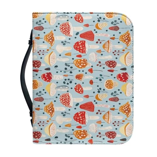 Ceudet Bibelhülle für Damen und Herren, Leder, Bibelhalter für Damen und Herren, Gepunkteter Pilz, xl von Ceudet