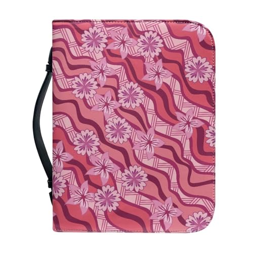 Ceudet Bibelhülle für Damen und Herren, große Bibelhülle, Leder, Bibelhüllen für Damen und Herren, mit Taschen, Wave Daisy, xl von Ceudet