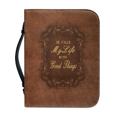 Ceudet Bibelhülle für Damen und Herren, tragbare Tragetasche, Kirchentasche, Bibel mit Griff, Geschenke für Kirche A, A und A, XL, Psalmen, xxl von Ceudet
