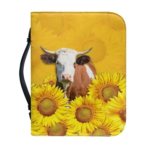 Ceudet Bibelhülle mit Blumenmuster aus PU-Leder, The Ais My Strength and My, Bibeltasche mit Griff und Reißverschluss, Frauen Bibeltasche für Bibelstudium, Outdoor, täglichen Pendler, XXL, von Ceudet