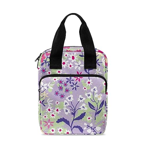 Ceudet Bibelhülle mit Schmetterlings-Blumenmuster, grüner Druck, Bibeltasche, Bibeltasche, Bibeltasche für Damen und Herren, Bibeltasche für Kinder, Beautiful Flowers 2, Einheitsgröße von Ceudet