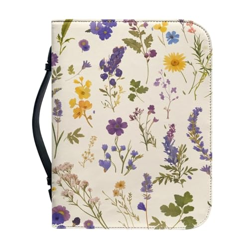 Ceudet Bibelhüllen für Damen, PU-Leder, Bibelhülle mit Griff und Reißverschluss, rosa Blumen-Bibelhülle für Mädchen, Bibeltasche, Größe XL, Schöne Blumen 2, M Ceudet Bibelhüllen für Damen, PU-Leder, Bibelhülle mit Griff und Reißverschluss, rosa Blumen-Bibelhülle für Mädchen, Bibeltasche, Größe XL, Schöne Blumen 2, M von Ceudet