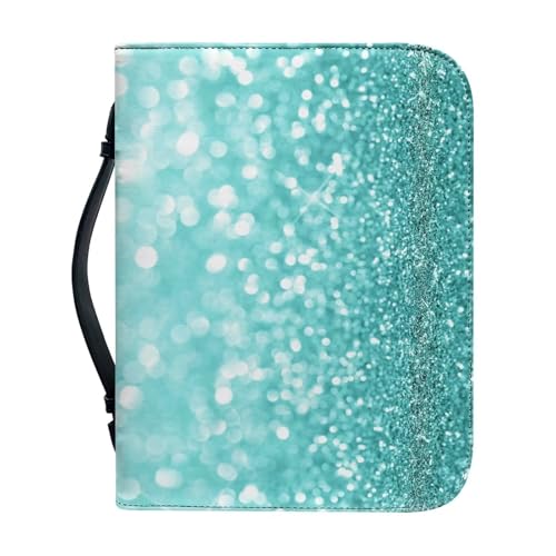 Ceudet Bibelschutz, Leder-Bibelhüllen für Männer und Frauen, Abdeckung für Bibel, Grüner Kristall, M von Ceudet