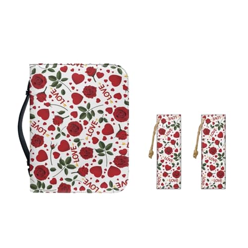 Ceudet Bibeltasche aus PU-Leder mit Lesezeichen, Bibelhülle für Damen und Mädchen, tragbar, modisch, Oster-Kreuzflügel, XL-11.2"x8"x2.2" von Ceudet