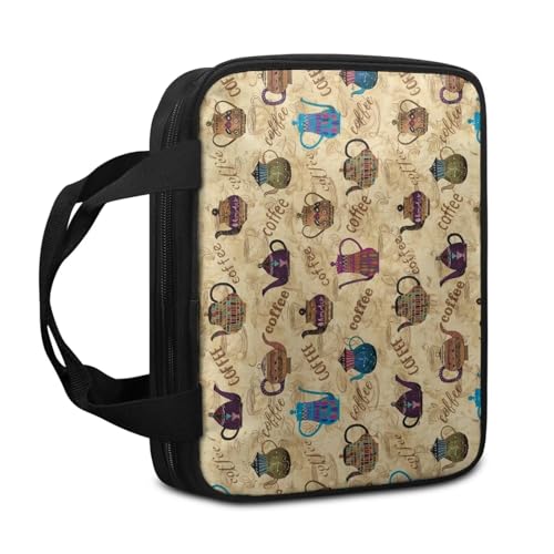 Ceudet Bibeltaschen und Tragetaschen für Damen und Herren, Bibelhülle für Kinder, Bibelpaket (einseitige Anpassung), Wasserkocheraufdruck, Einheitsgröße von Ceudet