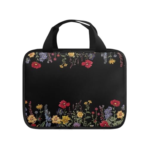 Ceudet Bibeltragetasche, Bibeltasche für Damen und Herren, Western-Bibeltasche, Rote und gelbe Blumen, Einheitsgröße von Ceudet